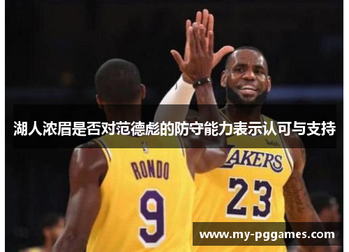 湖人浓眉是否对范德彪的防守能力表示认可与支持