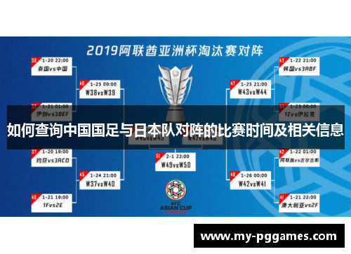如何查询中国国足与日本队对阵的比赛时间及相关信息